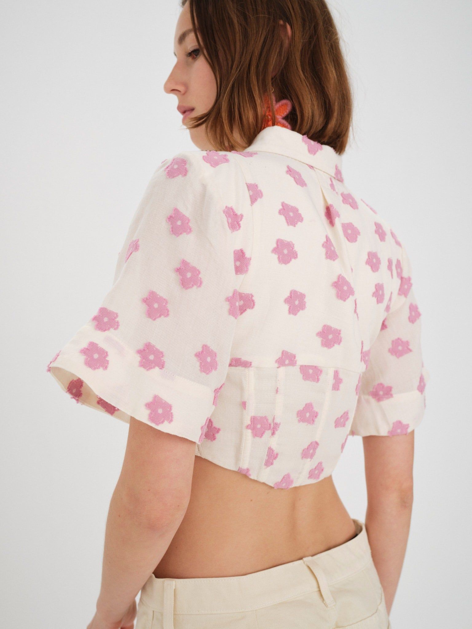 Clover Short Sleeve Corset Top sold by For Love And Lemons product image thumbnail 2