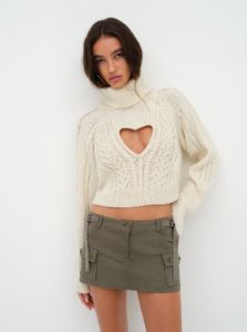Vera Cropped Cut Out Sweater sold by For Love And Lemons