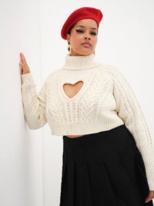 Vera Cropped Cut Out Sweater sold by For Love And Lemons