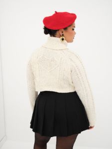 Vera Cropped Cut Out Sweater sold by For Love And Lemons
