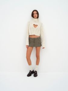 Vera Cropped Cut Out Sweater sold by For Love And Lemons
