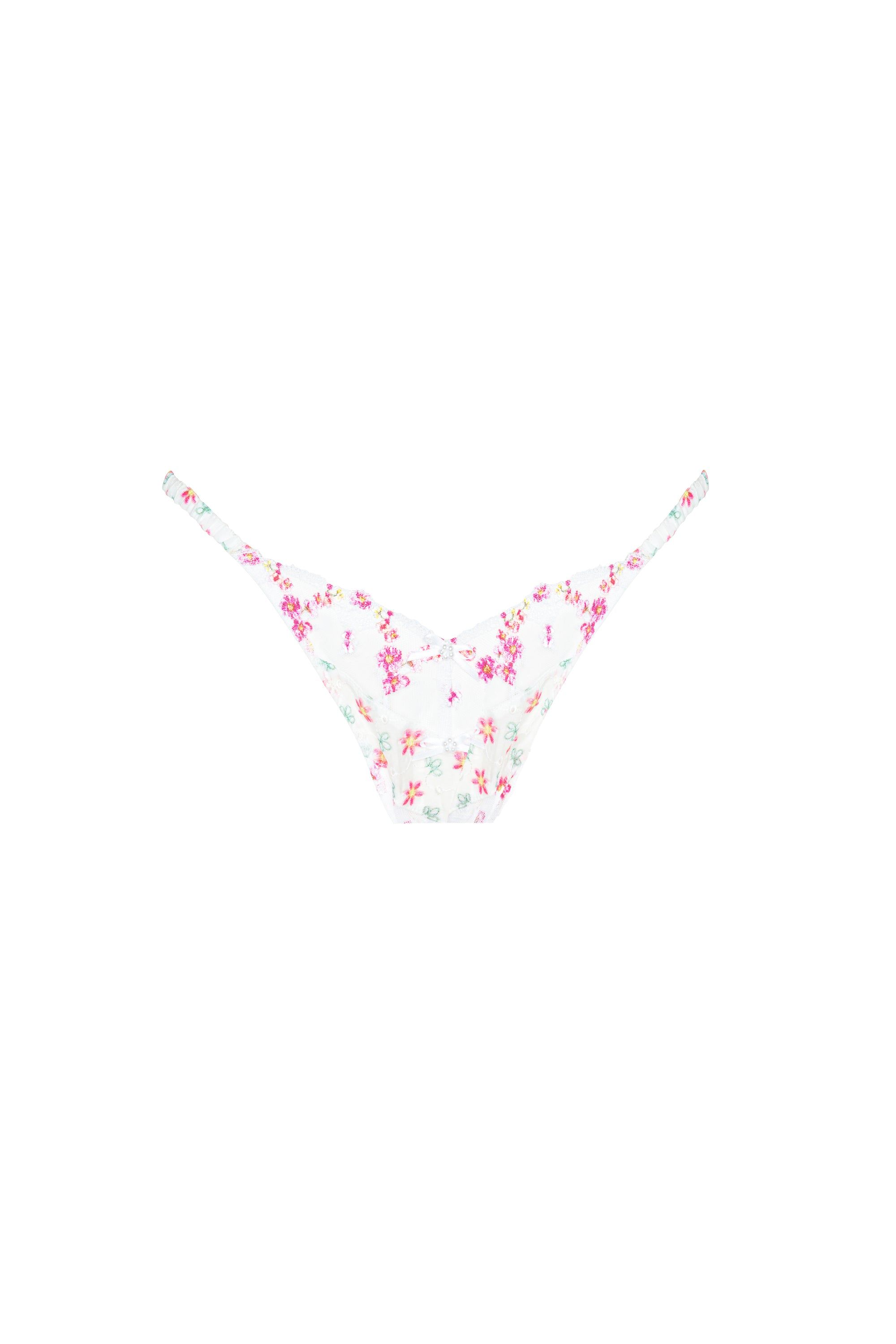 Blooms Thong Panty sold by For Love And Lemons product image thumbnail 7