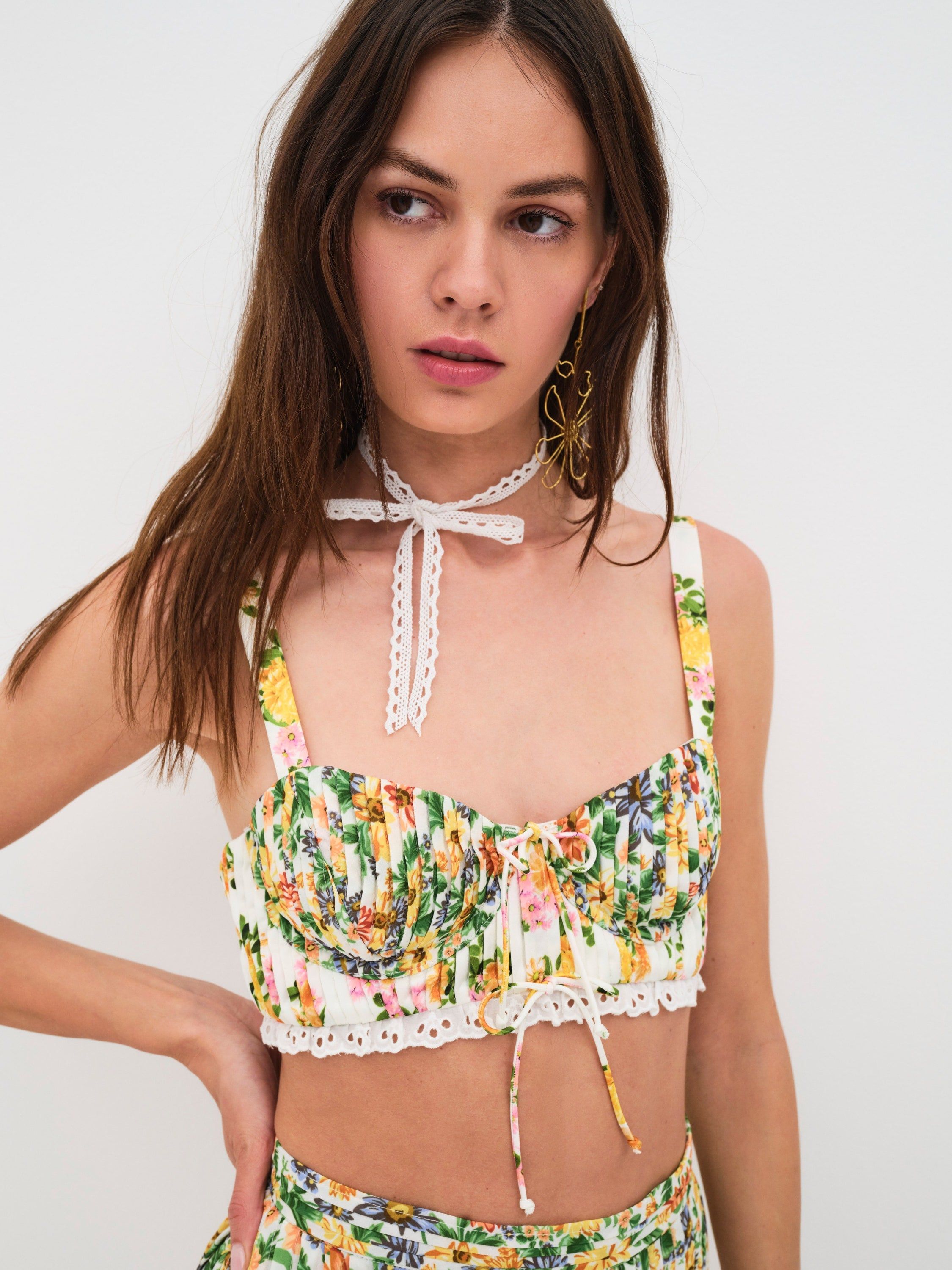Rosalyn Crop Top sold by For Love And Lemons product image thumbnail 2