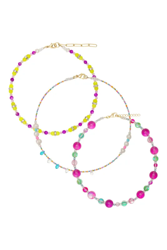 Tootsie Jewelry Dreamy Beaded Necklace 3-Pack sold by For Love And Lemons