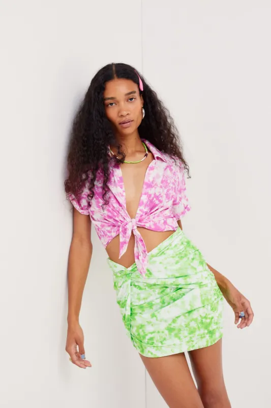 Devon Mini Skirt sold by For Love And Lemons