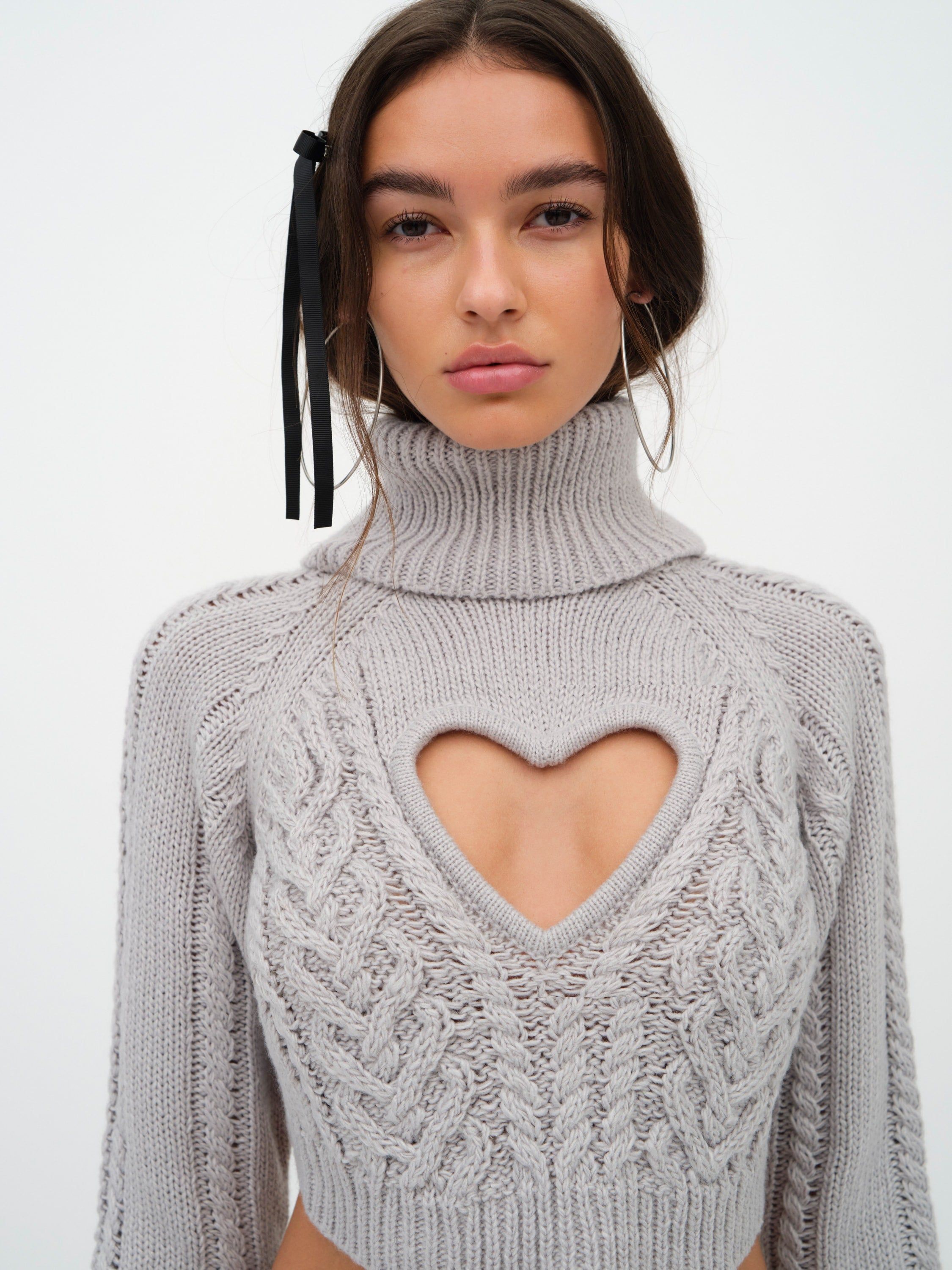 Vera Cropped Cut Out Sweater sold by For Love And Lemons product image thumbnail 2