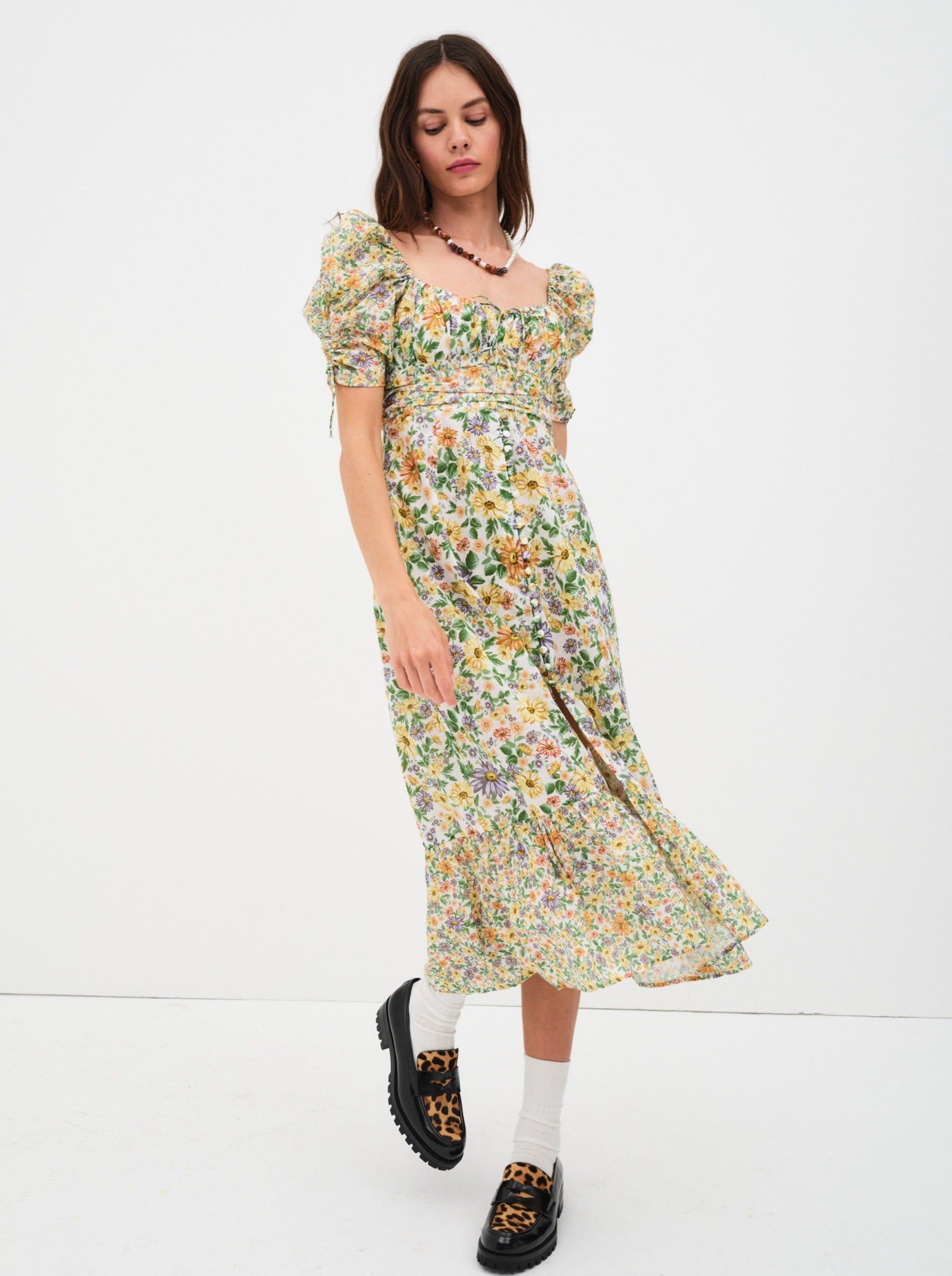 Riley Midi Dress sold by For Love And Lemons