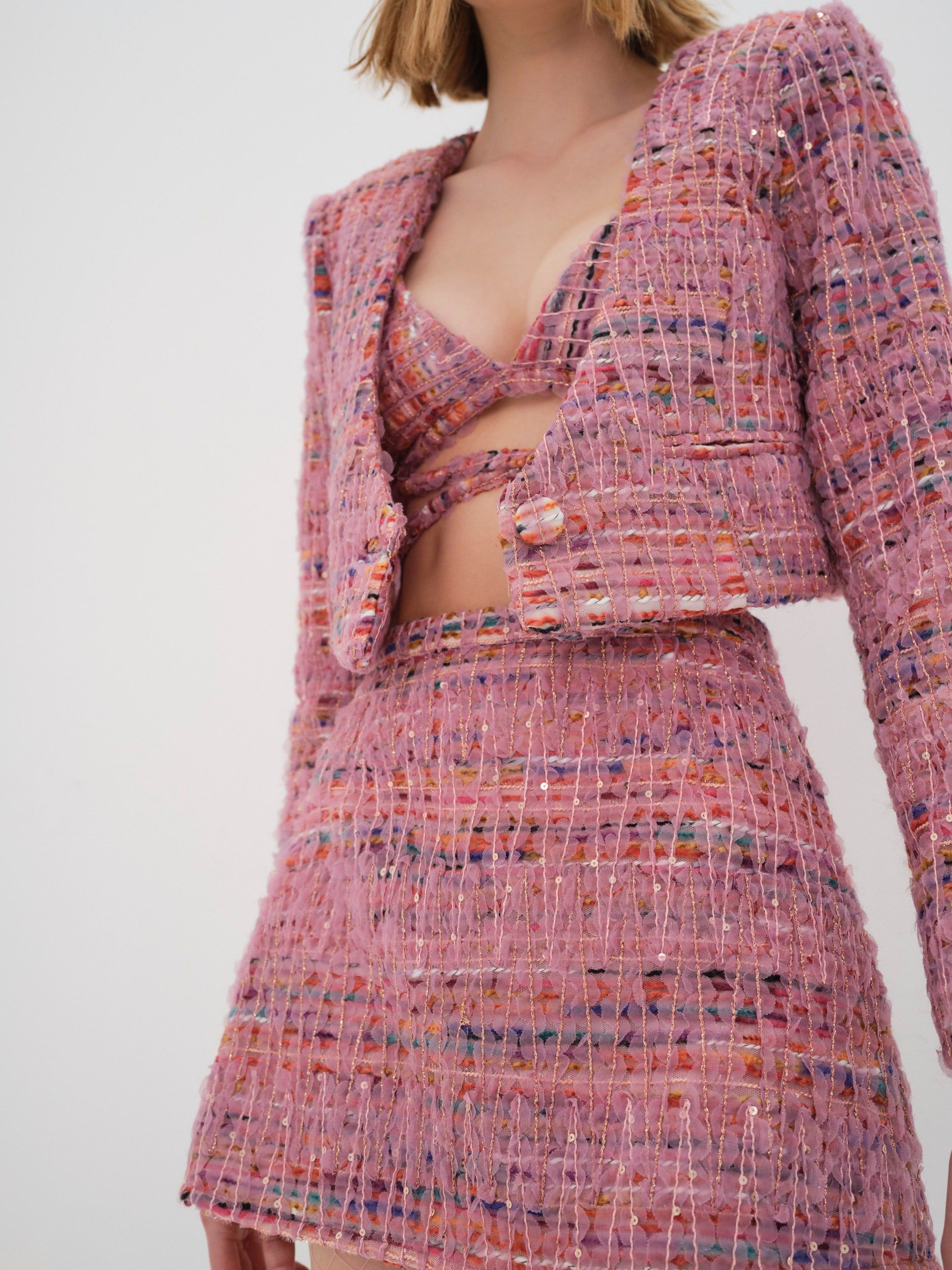 Dionne Cropped Blazer sold by For Love And Lemons