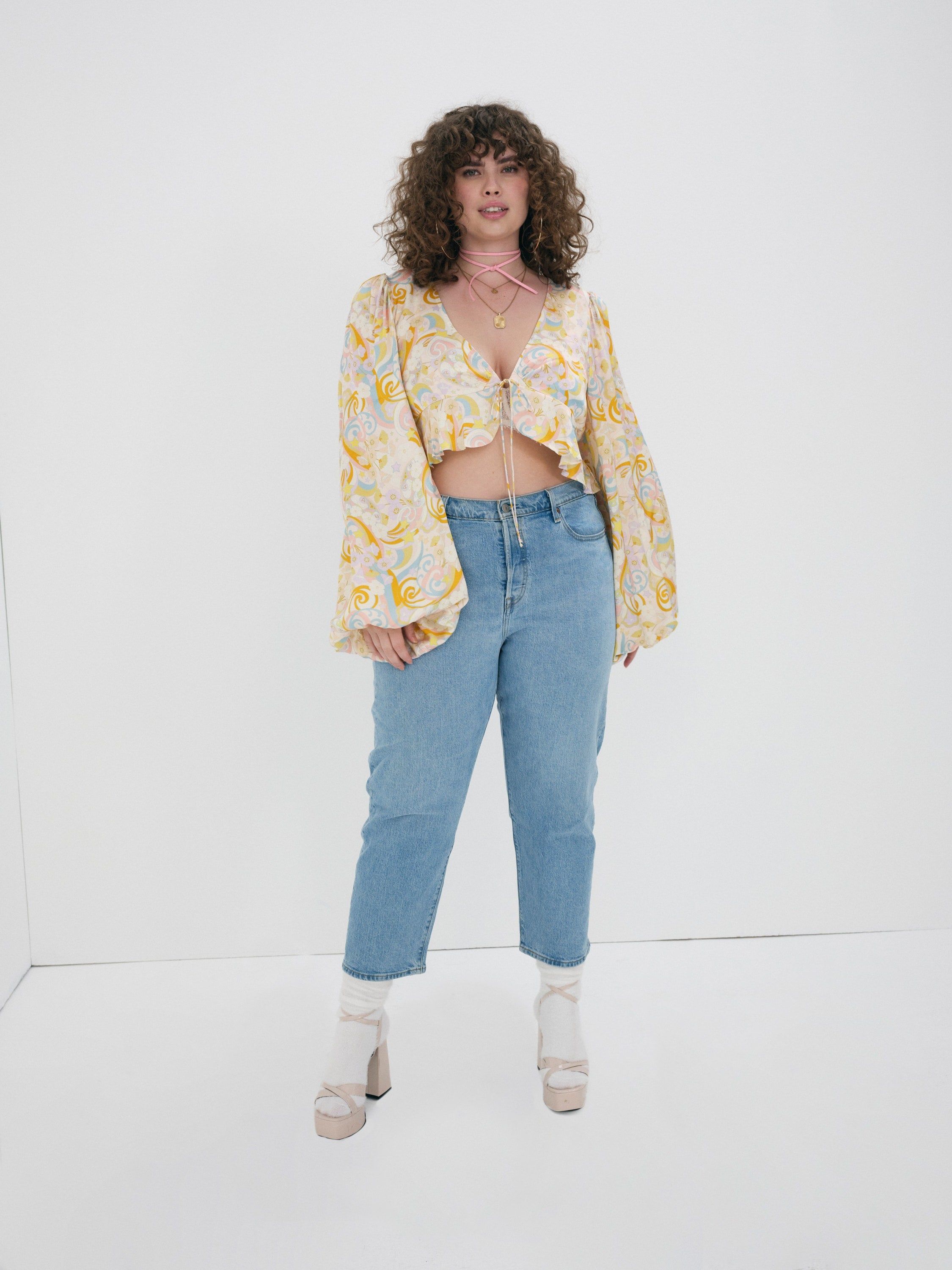 Marcia Crop Top sold by For Love And Lemons product image thumbnail 4
