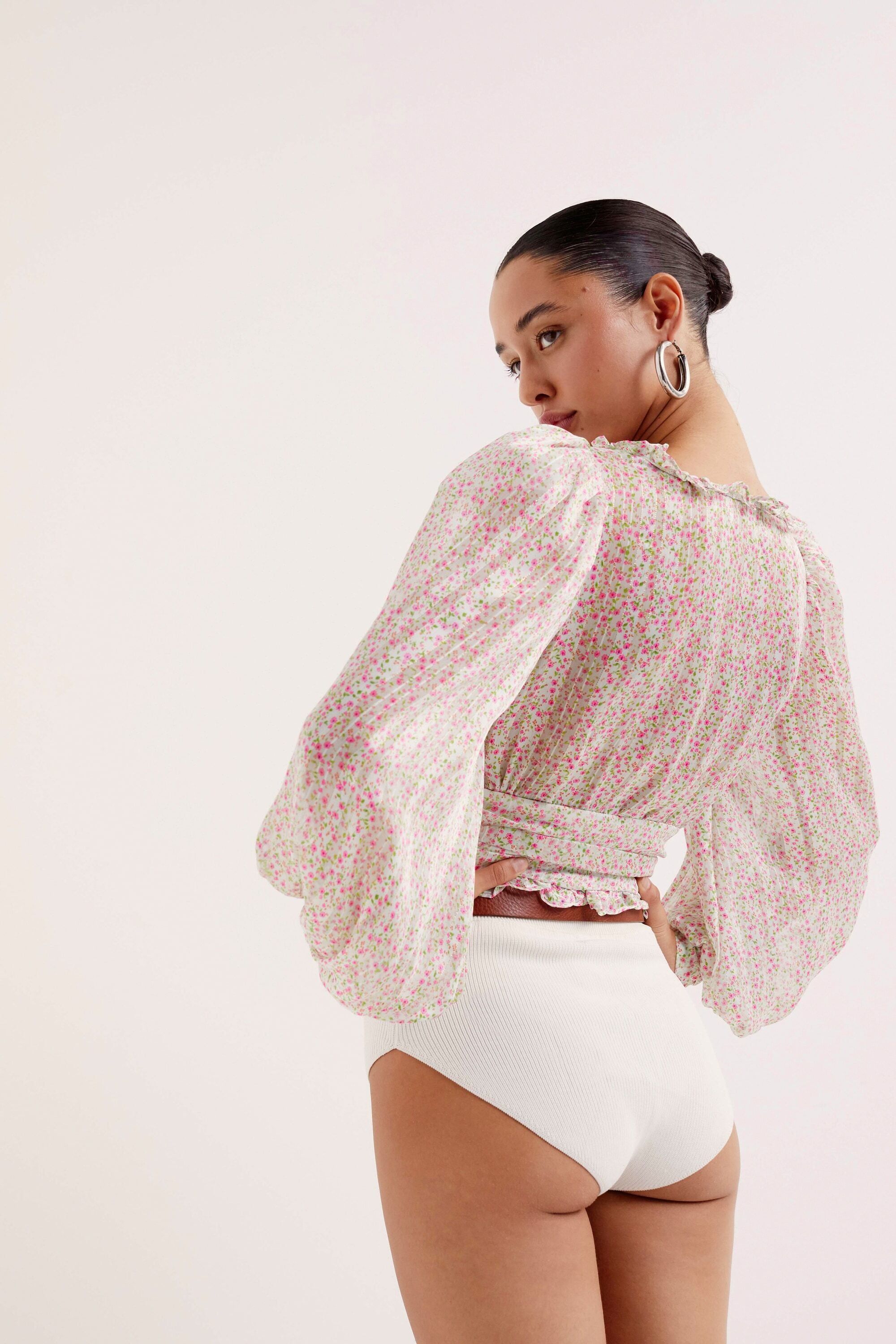 Natalie Crop Top sold by For Love And Lemons product image thumbnail 2