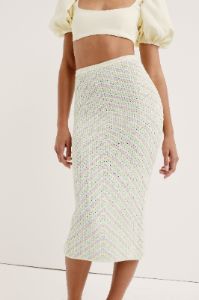 Bette Midi Skirt sold by For Love And Lemons
