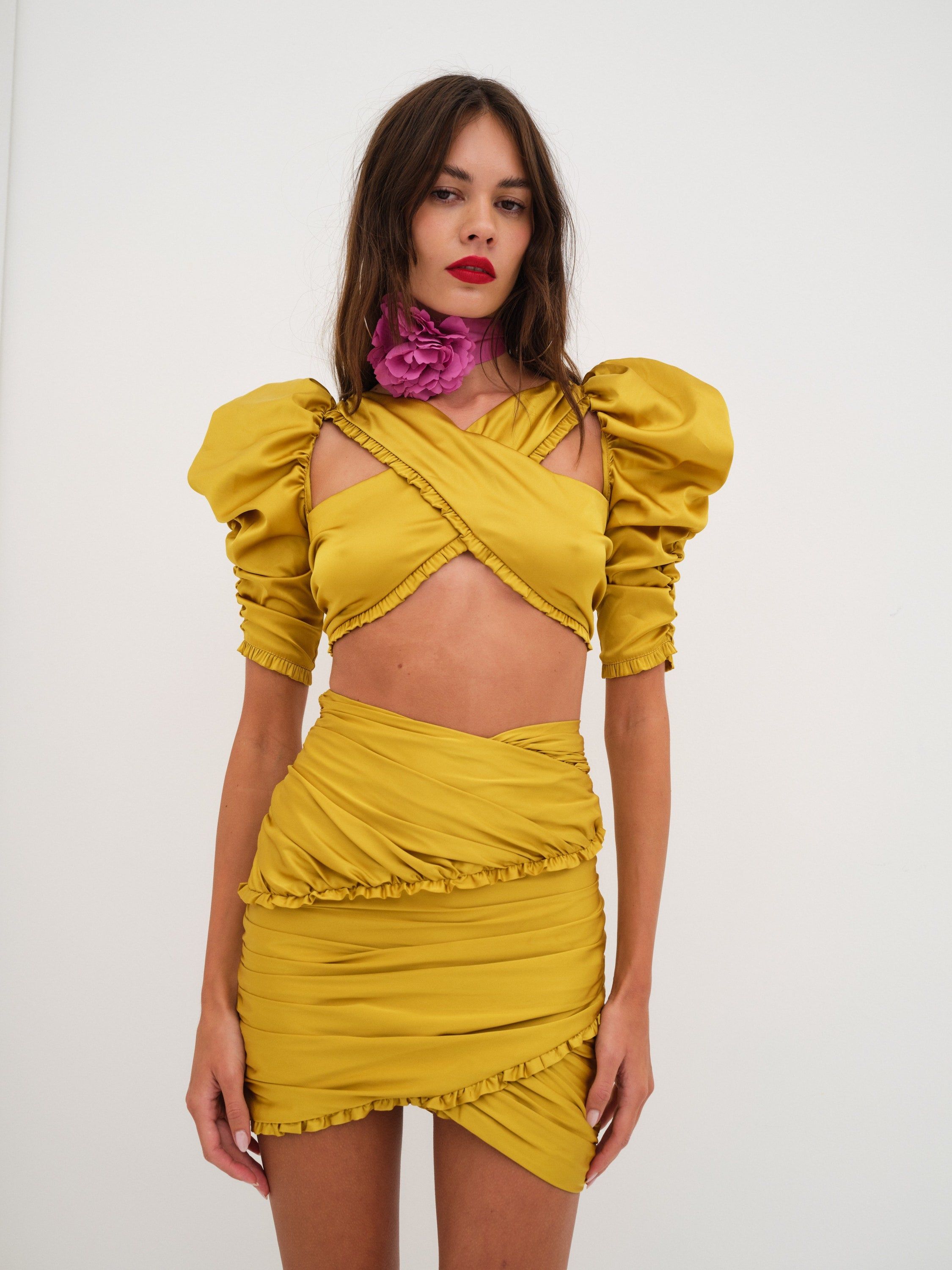 Alia Mini Skirt sold by For Love And Lemons