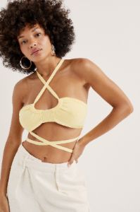 Jourdin Tie Crop Top sold by For Love And Lemons