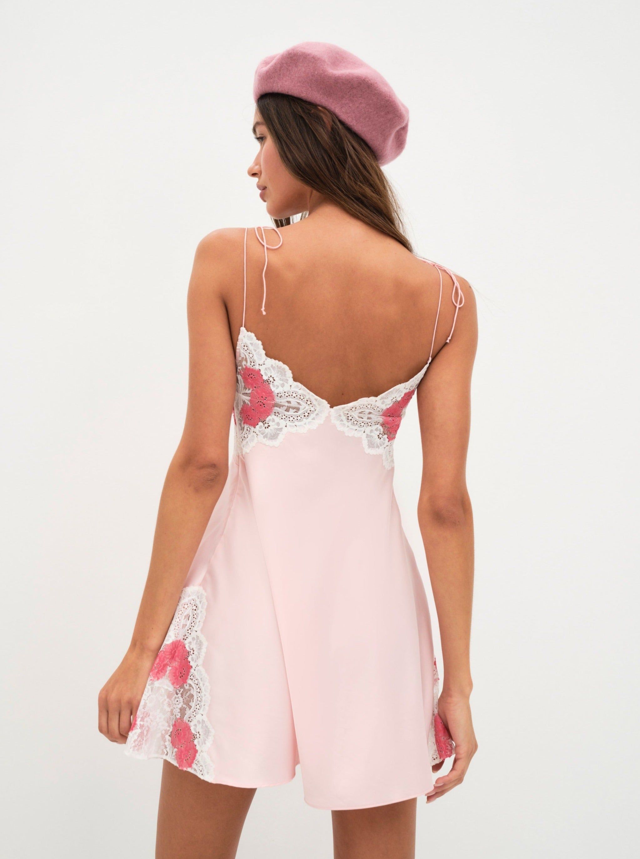 Sylvie Mini Slip Dress sold by For Love And Lemons product image thumbnail 4