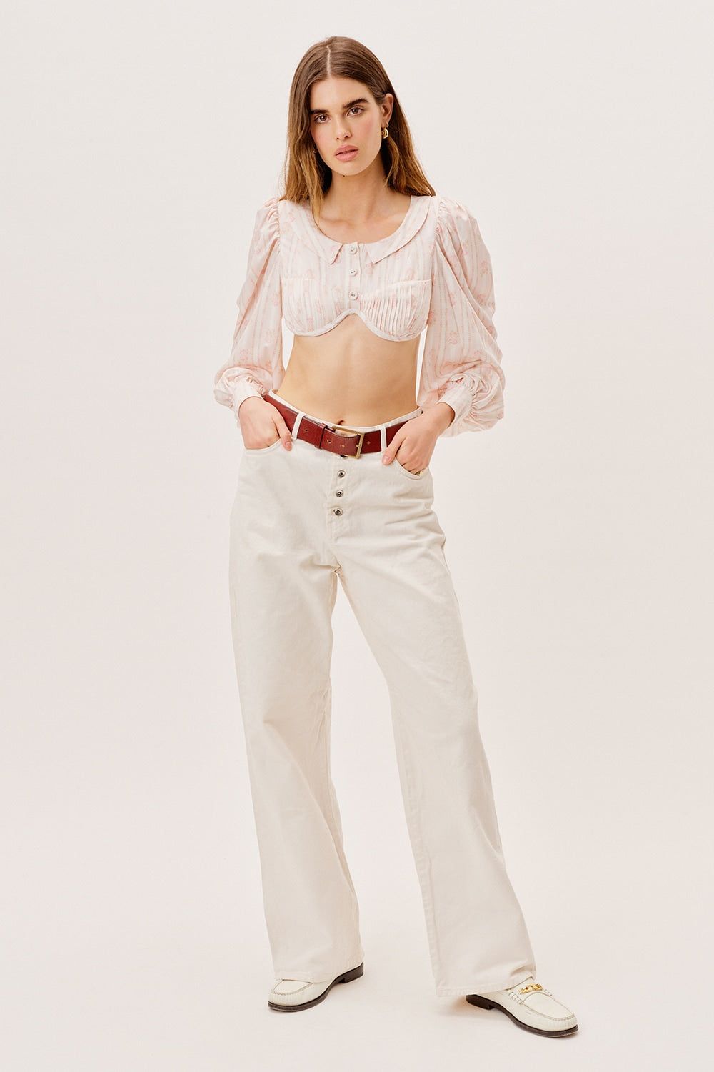 Carly Crop Top sold by For Love And Lemons product image thumbnail 5