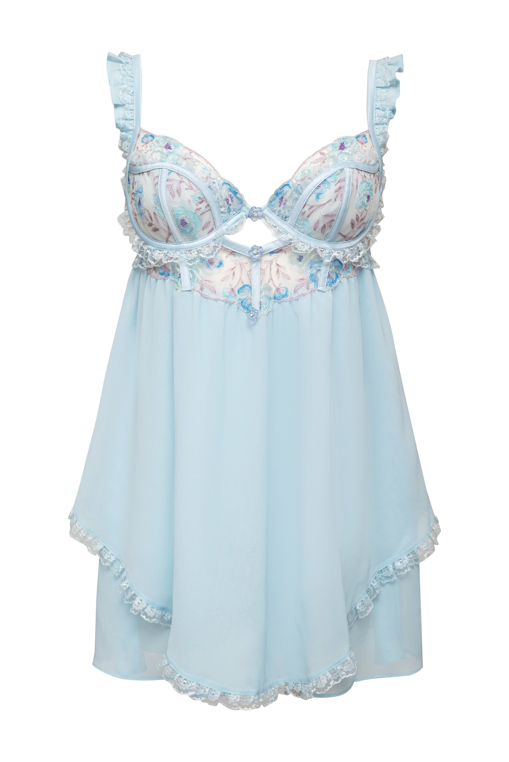 Sorbet Rose Babydoll Slip Dress sold by For Love And Lemons