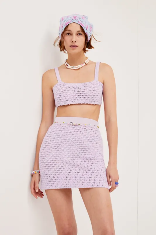Charlotte Mini Skirt sold by For Love And Lemons