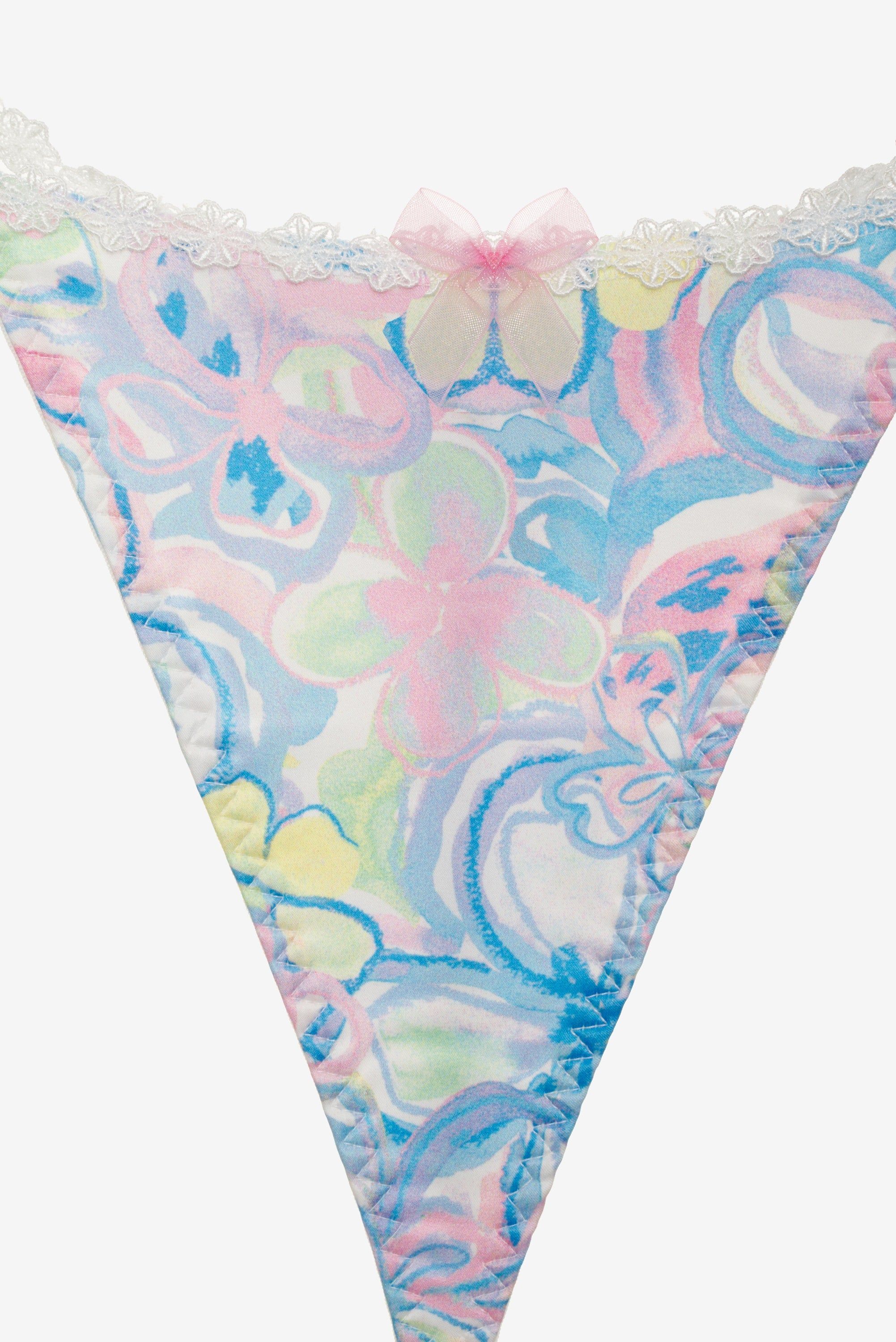 Midsummer Floral Thong Panty sold by For Love And Lemons product image thumbnail 5