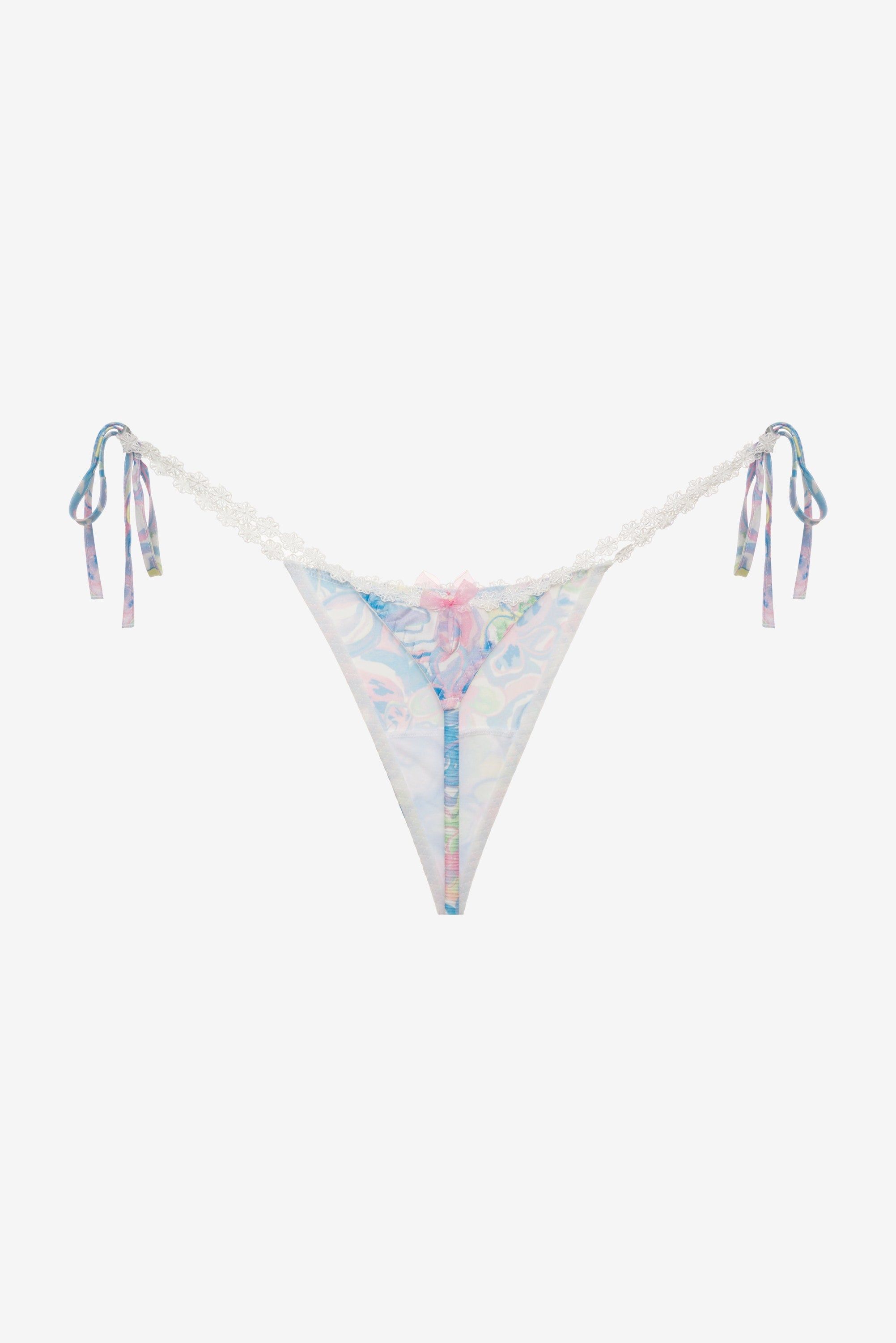 Midsummer Floral Thong Panty sold by For Love And Lemons product image thumbnail 6