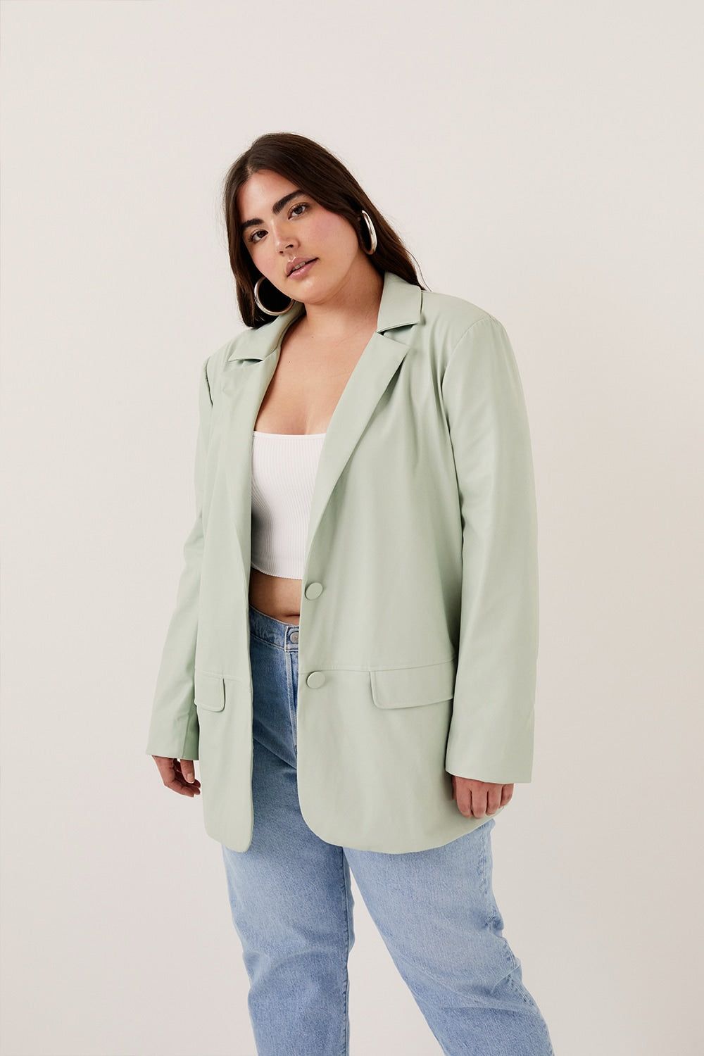 Talia Boyfriend Blazer sold by For Love And Lemons product image thumbnail 2