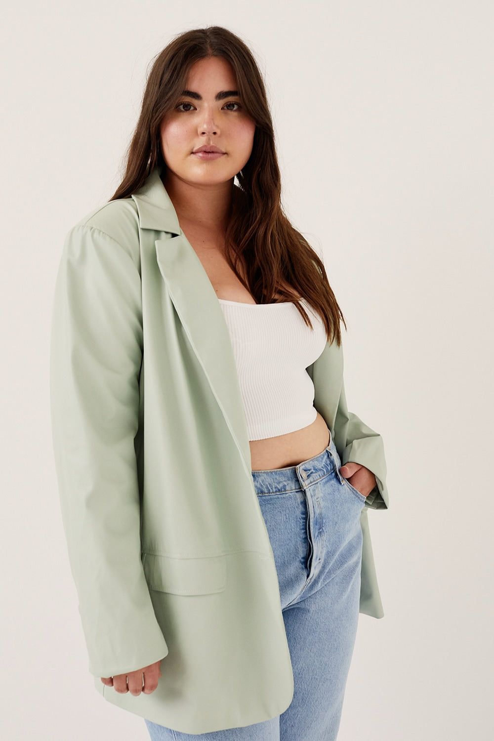 Talia Boyfriend Blazer sold by For Love And Lemons product image thumbnail 7