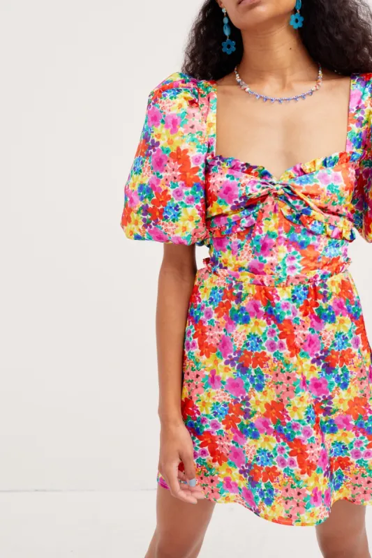 Merrill Puff Sleeve Mini Dress sold by For Love And Lemons