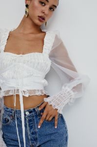 Gabrielle Top sold by For Love And Lemons