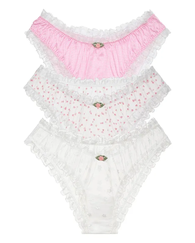 3 Piece Panty Pack sold by For Love And Lemons