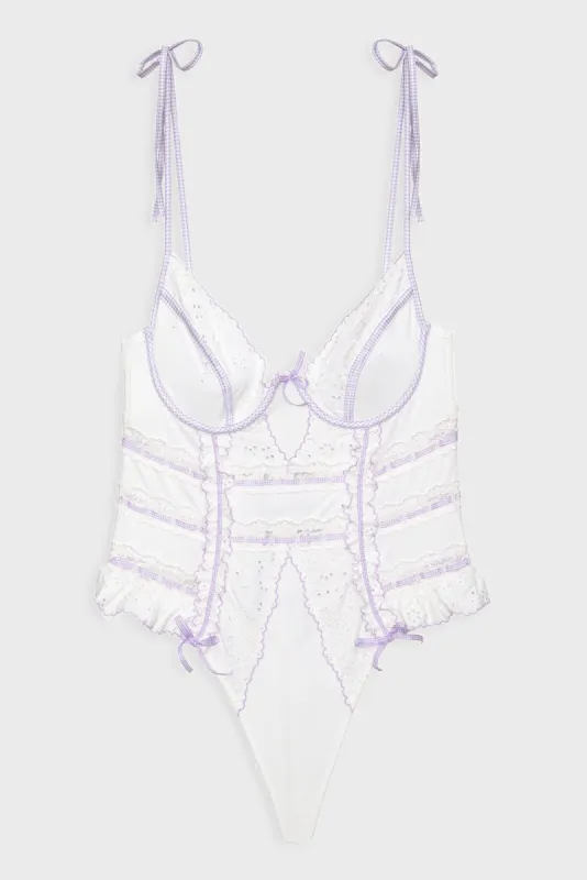 Daisy Eyelet Teddy sold by For Love And Lemons