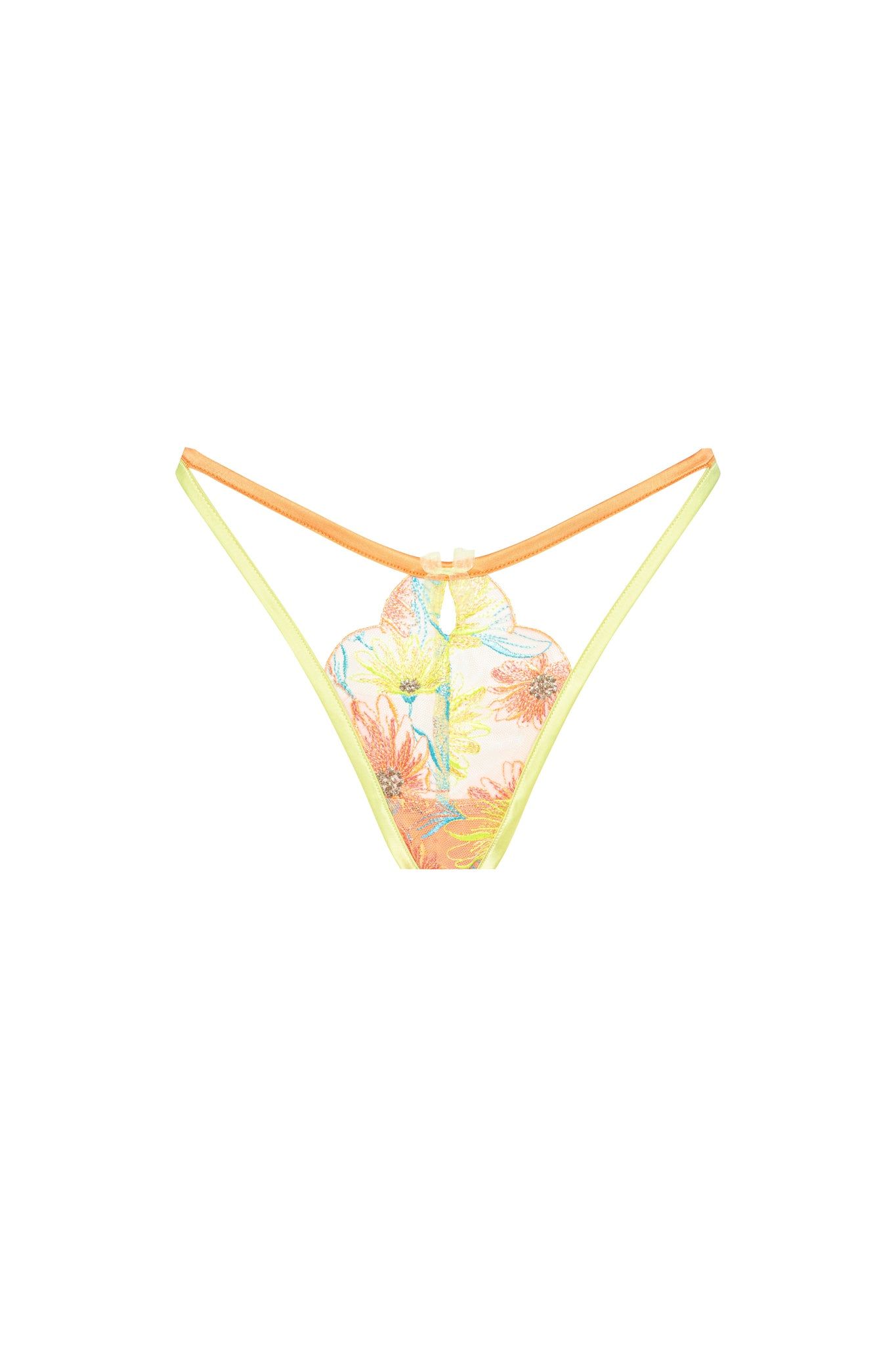 Waterlily Embroidery Thong Panty sold by For Love And Lemons product image thumbnail 6