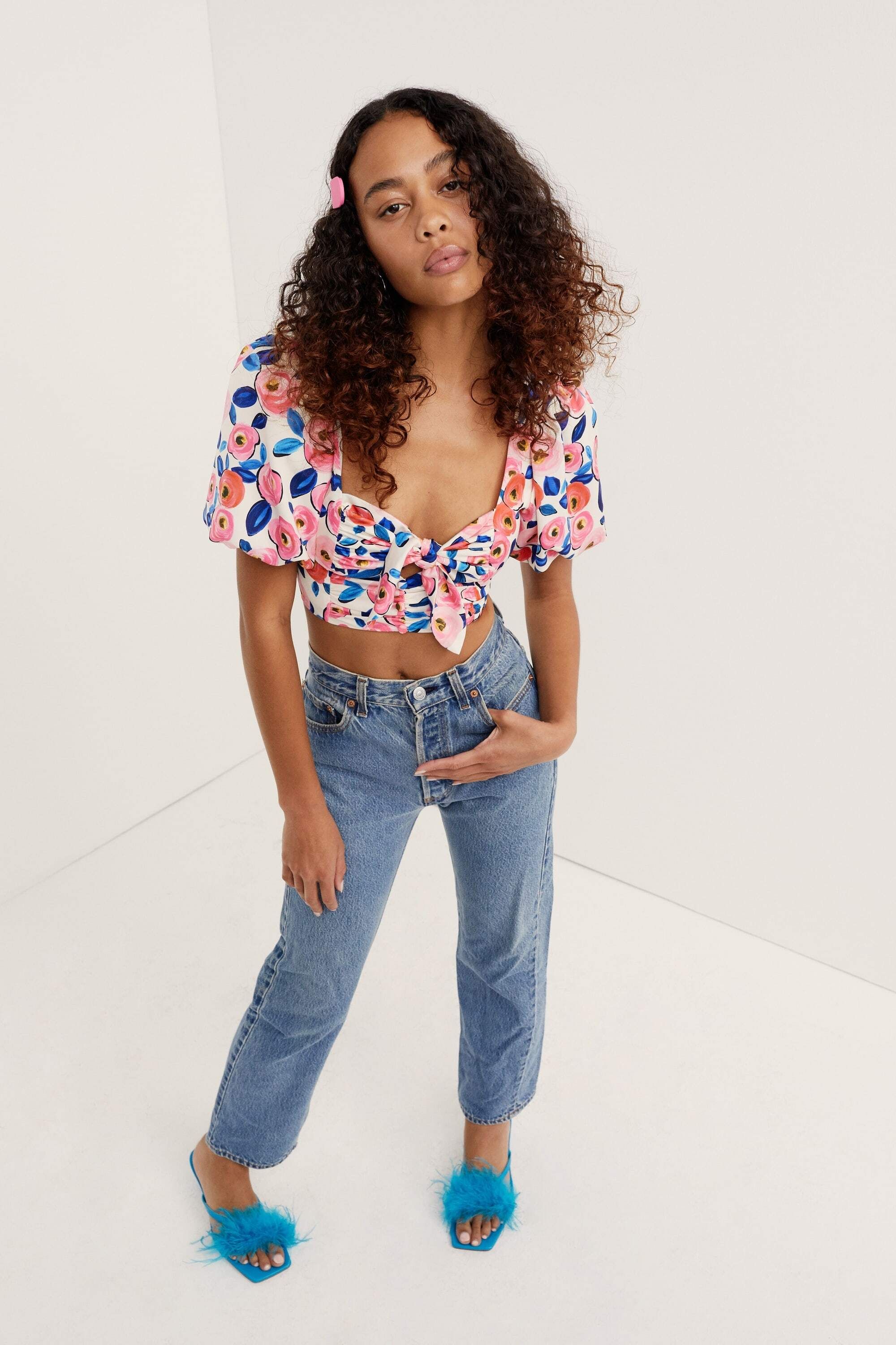 Gianna Crop Top sold by For Love And Lemons product image thumbnail 3