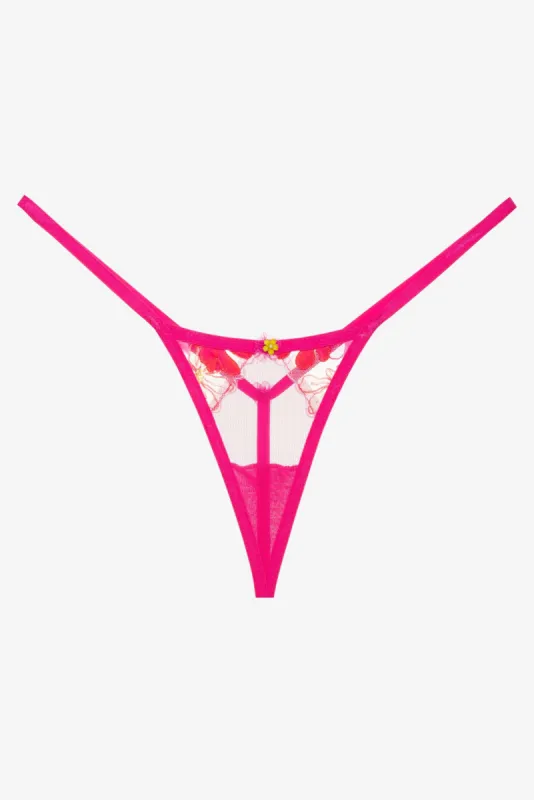 Anemone Floral Thong Panty sold by For Love And Lemons