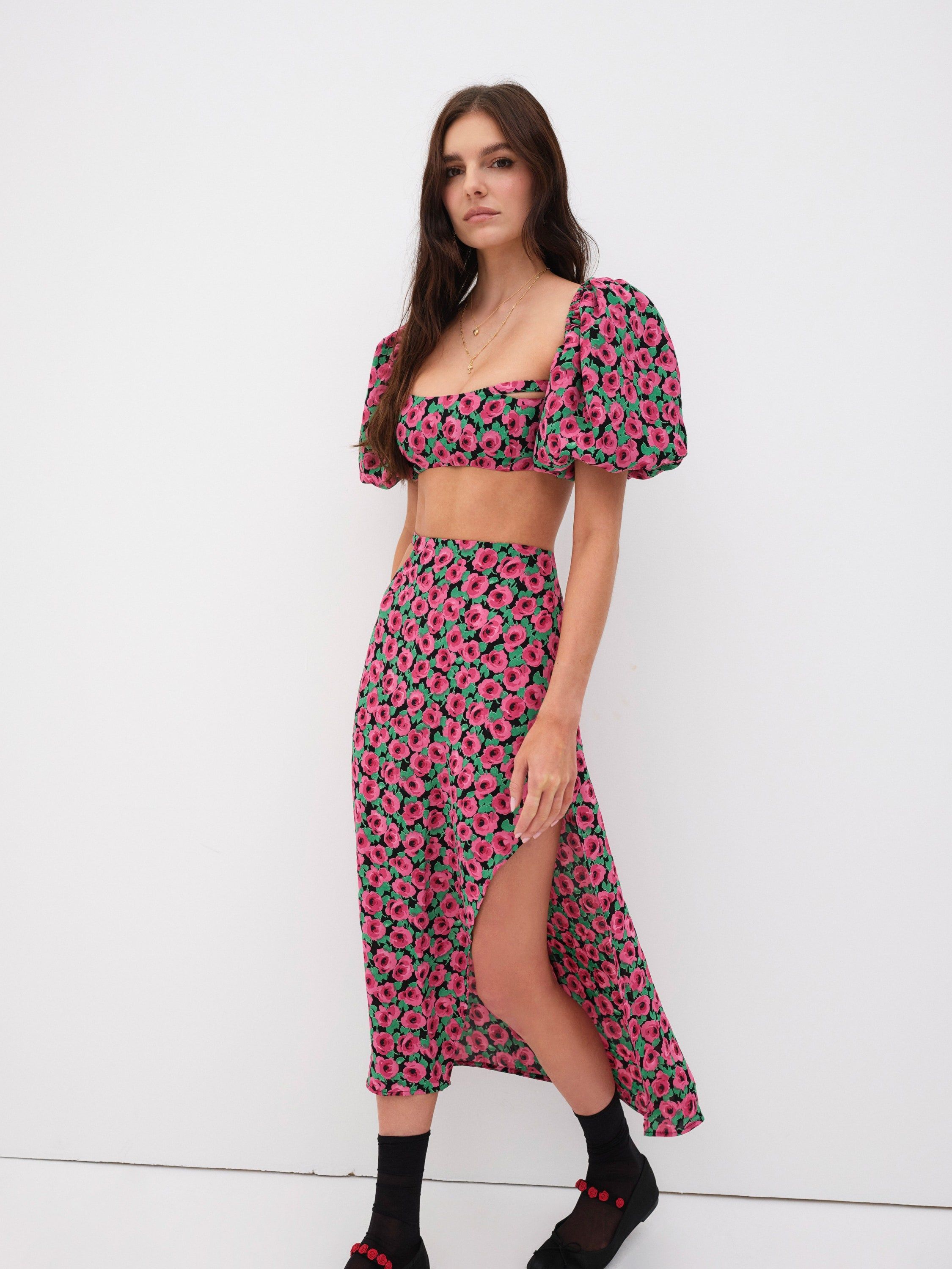 Barolo Midi Skirt sold by For Love And Lemons