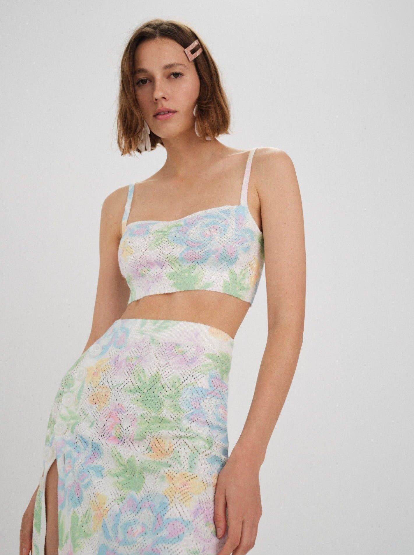 Reese Crop Top sold by For Love And Lemons