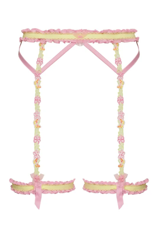 Sunset Butterfly Garter sold by For Love And Lemons