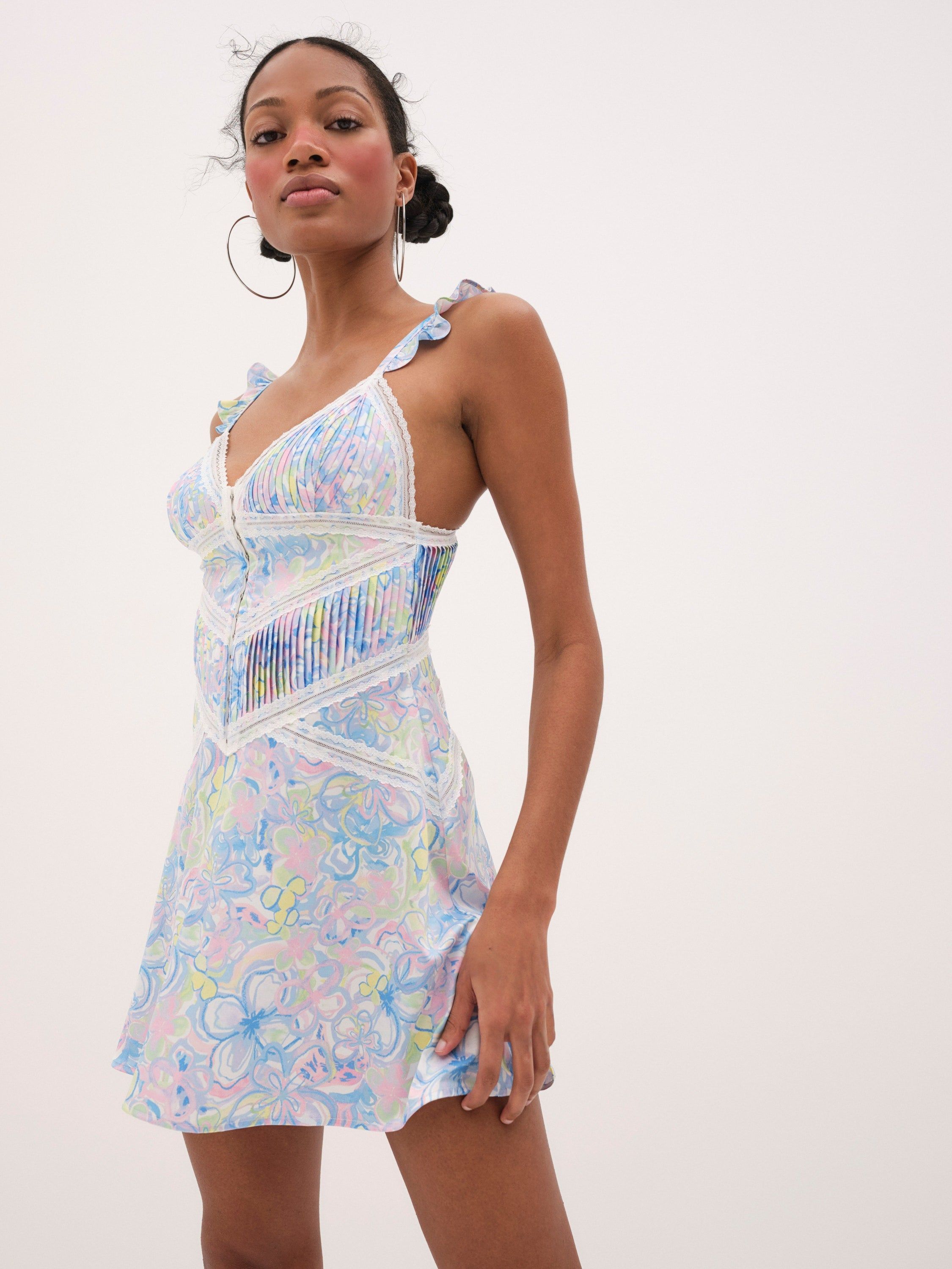 Midsummer Floral Slip sold by For Love And Lemons product image thumbnail 4