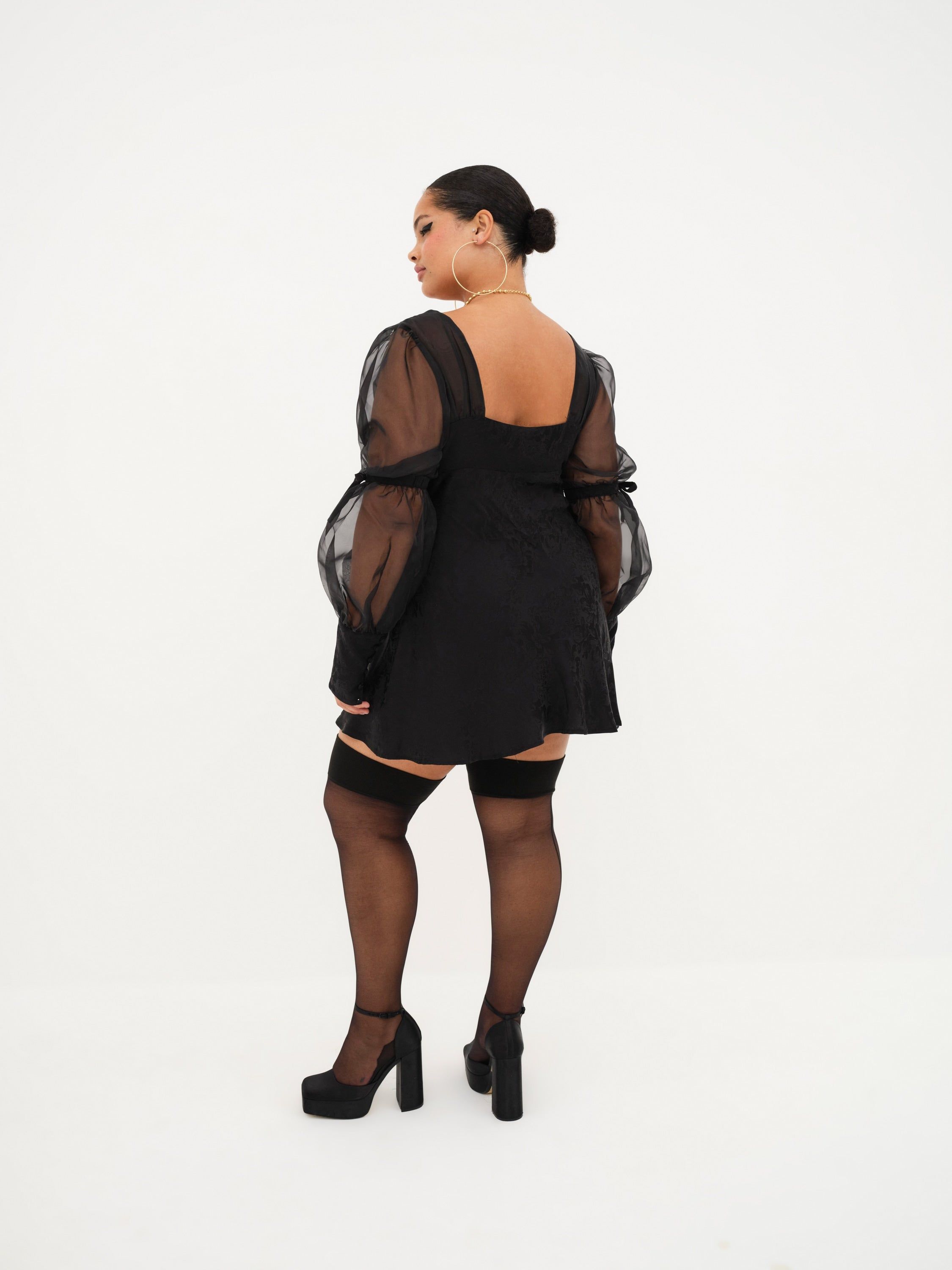 Gabrielle Puff Sleeve Mini Dress sold by For Love And Lemons product image thumbnail 6