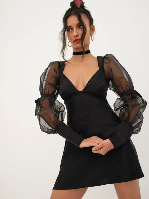 Gabrielle Puff Sleeve Mini Dress sold by For Love And Lemons