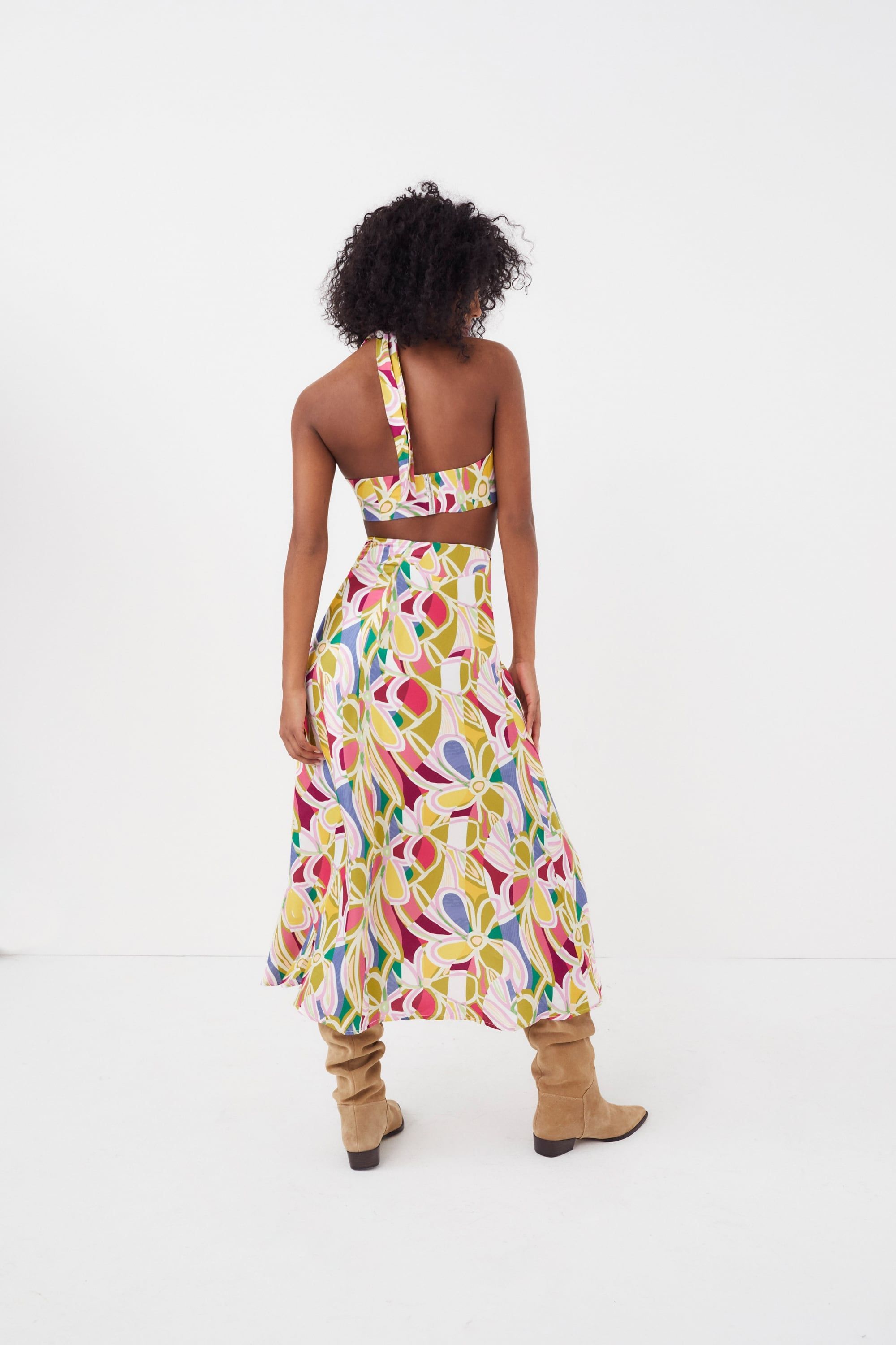 Thora Midi Skirt sold by For Love And Lemons product image thumbnail 3