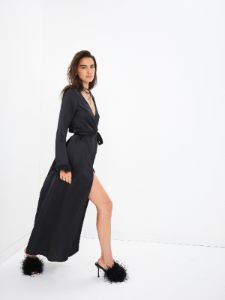 Floral Trim Robe sold by For Love And Lemons