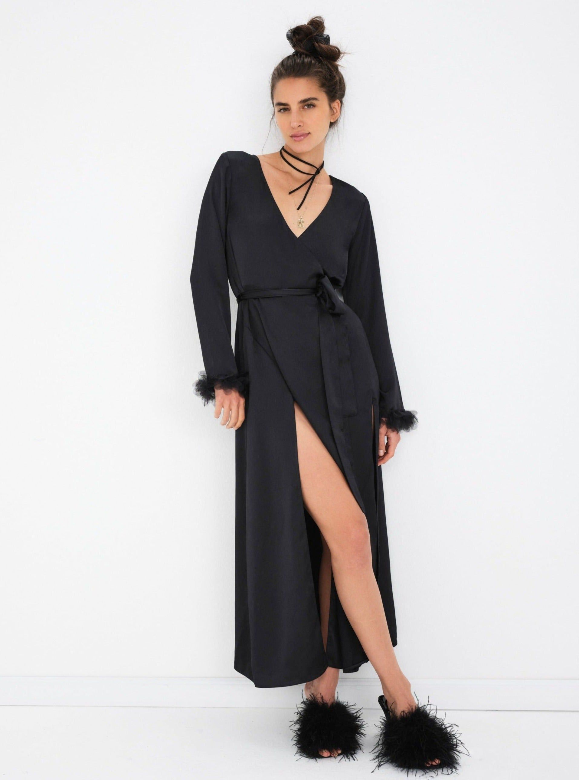 Floral Trim Robe sold by For Love And Lemons