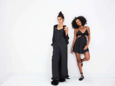 Floral Trim Robe sold by For Love And Lemons