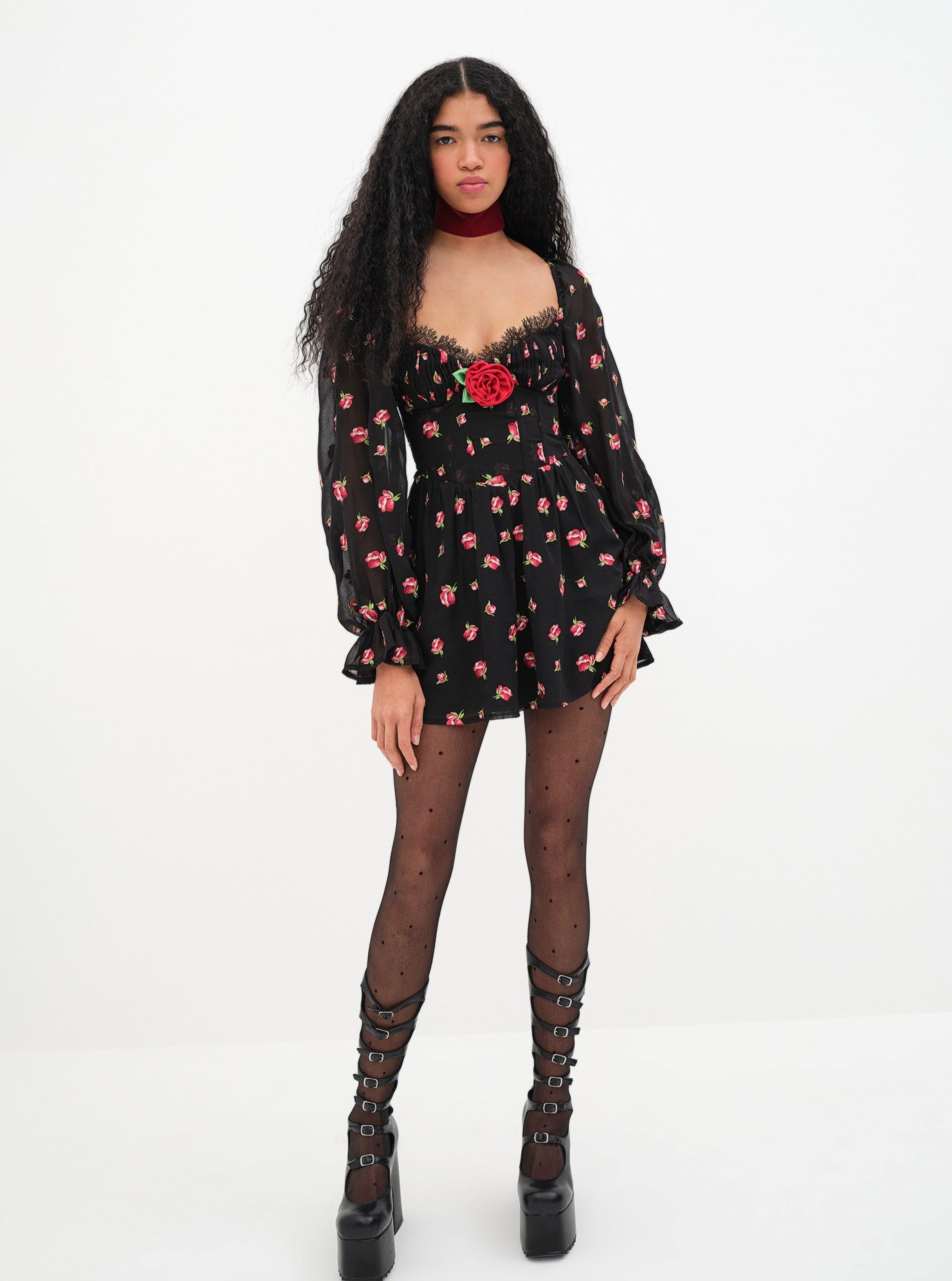 Wren Mini Dress sold by For Love And Lemons product image thumbnail 3