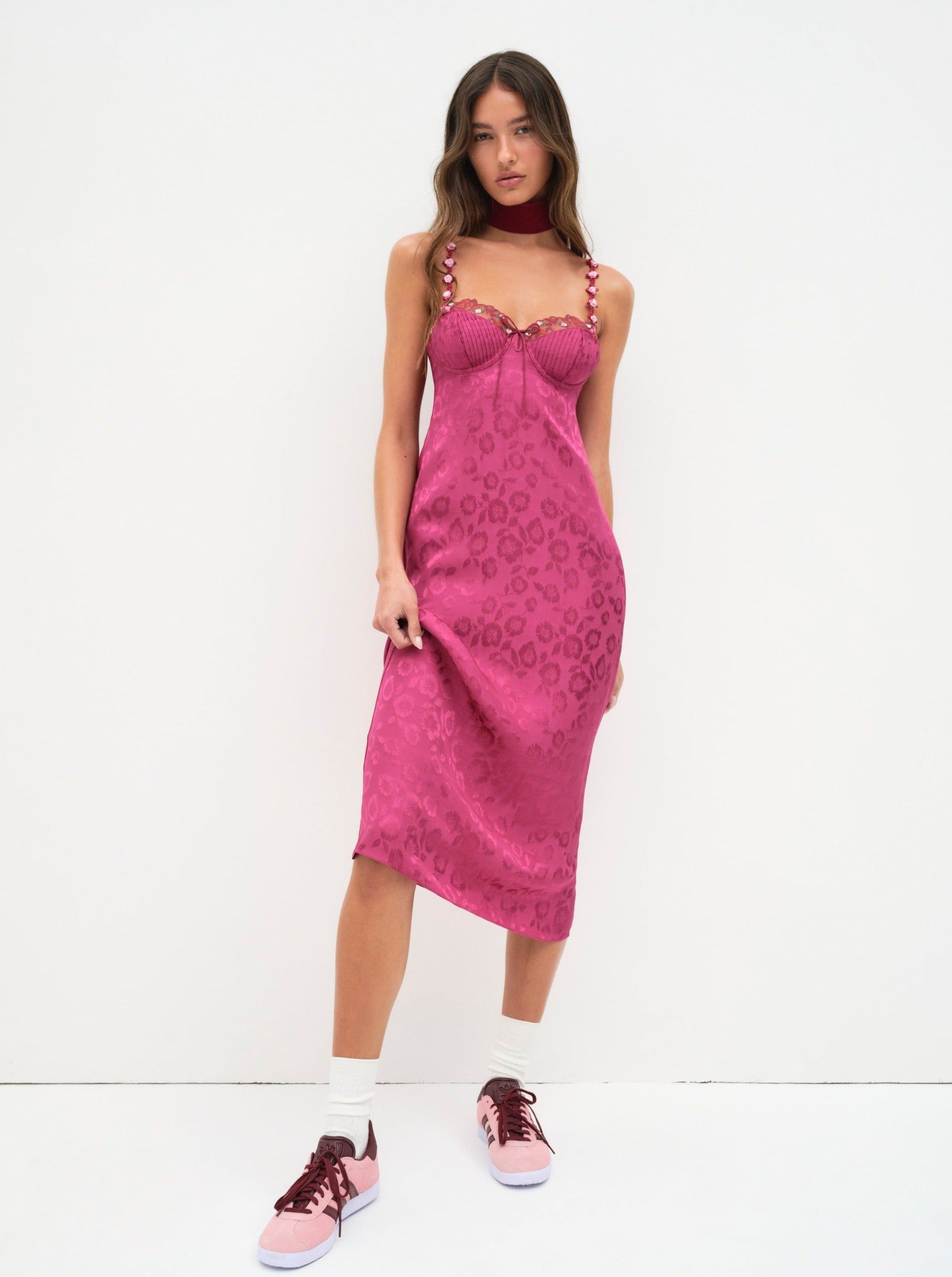 Colette Midi Slip Dress sold by For Love And Lemons product image thumbnail 4