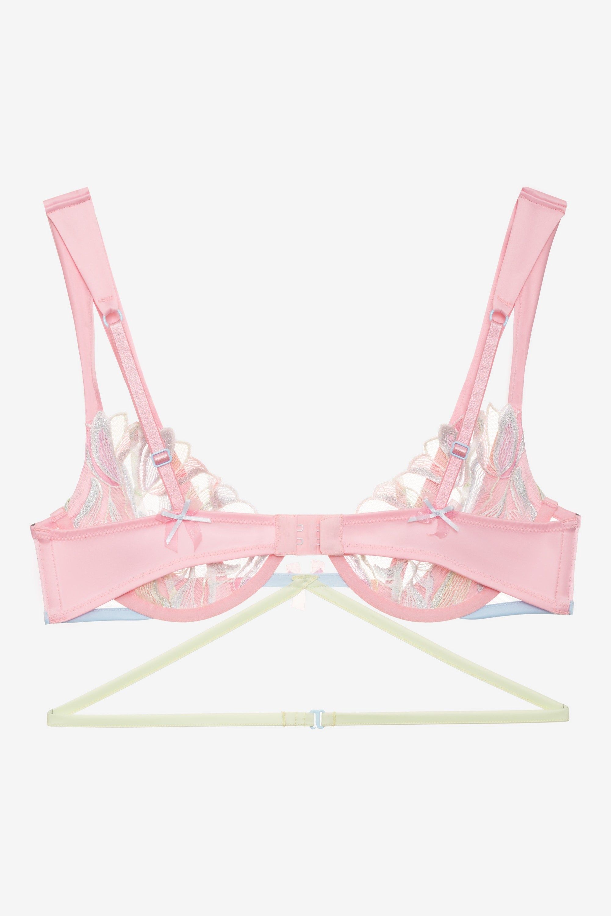 Pastel Tulips Underwire Bra sold by For Love And Lemons product image thumbnail 7