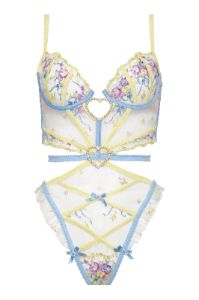 Lavender Meadows Embroidery Teddy sold by For Love And Lemons