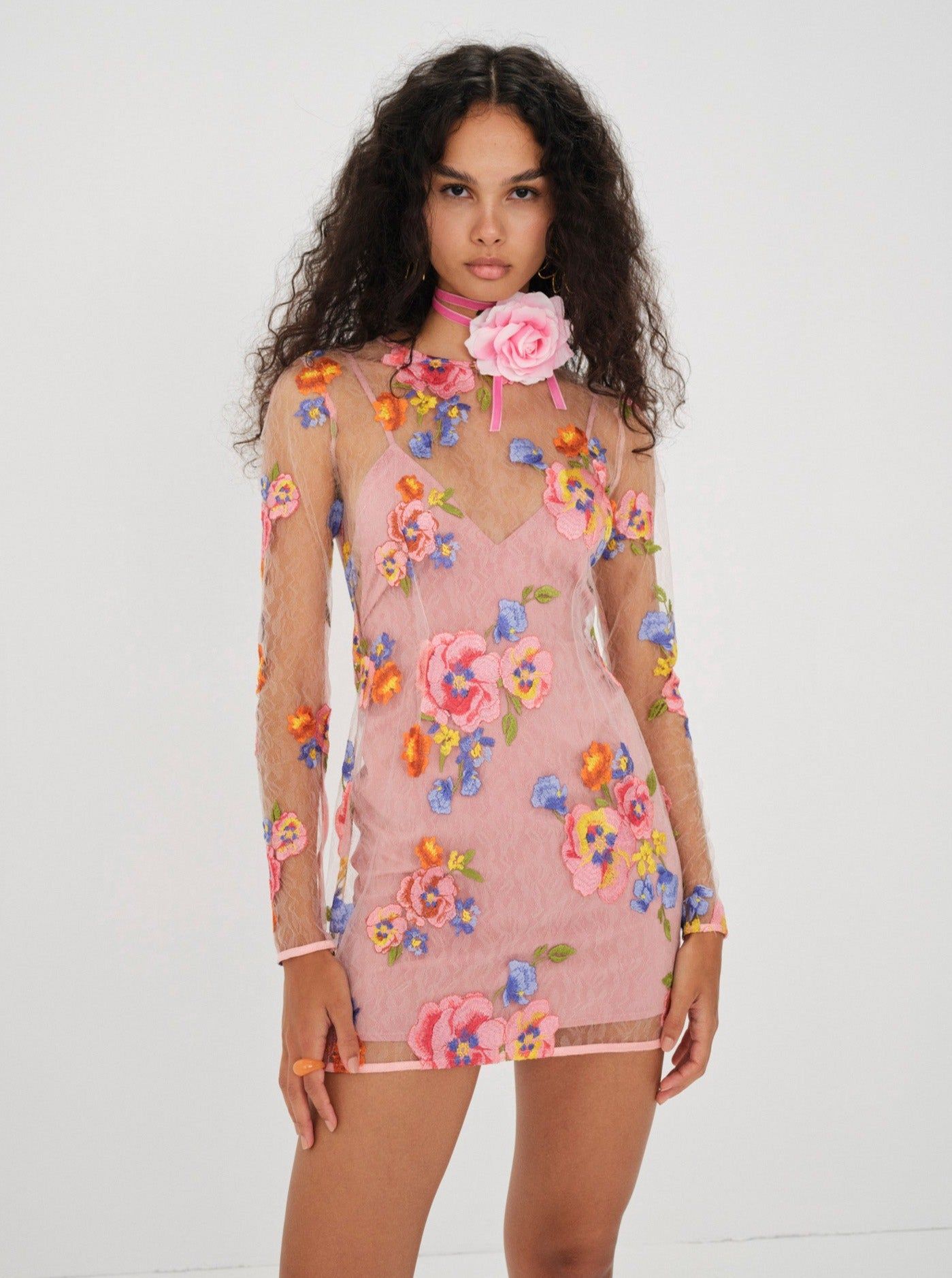 Percy Mini Dress sold by For Love And Lemons product image thumbnail 4