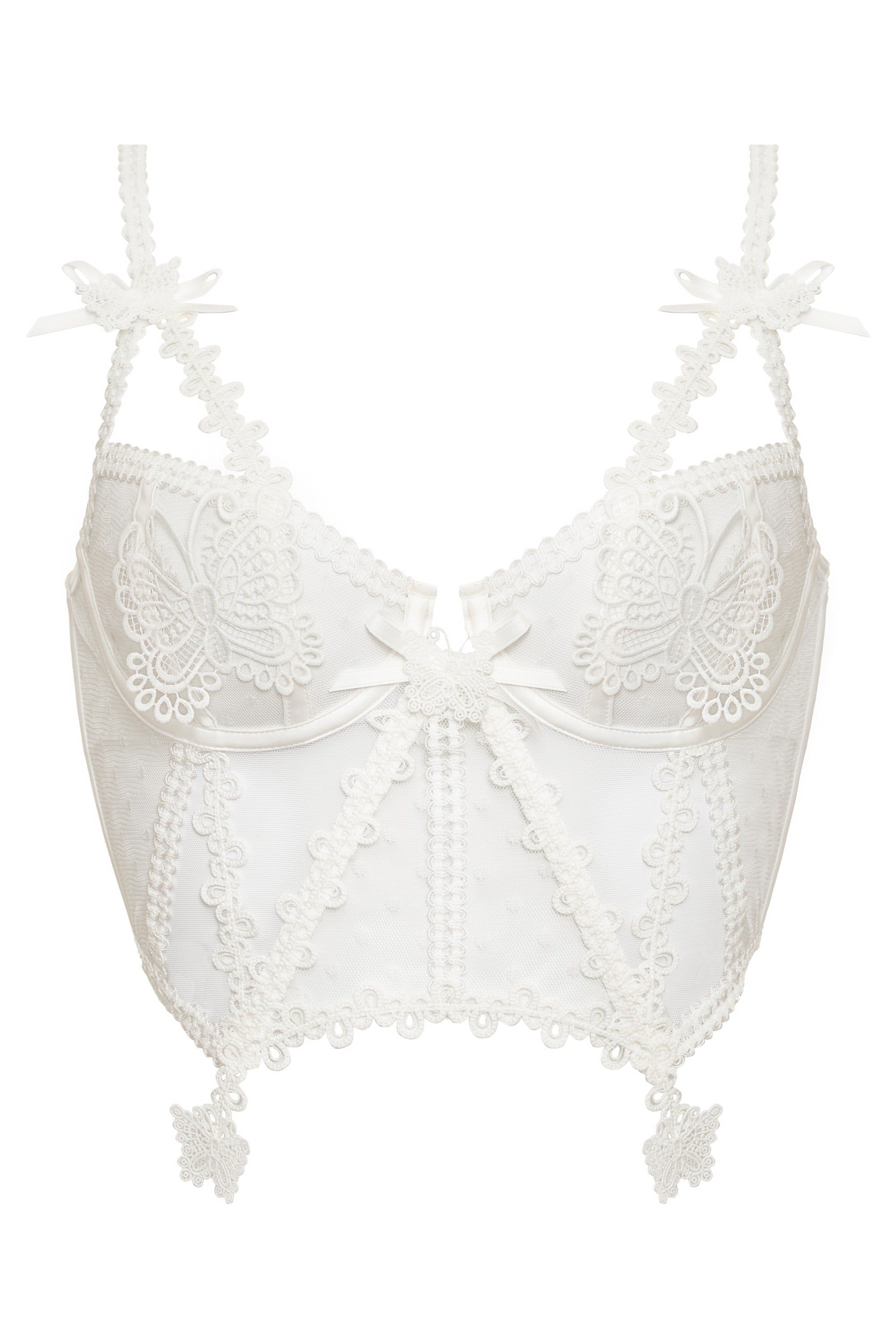 Beaming Butterfly Applique Bustier sold by For Love And Lemons