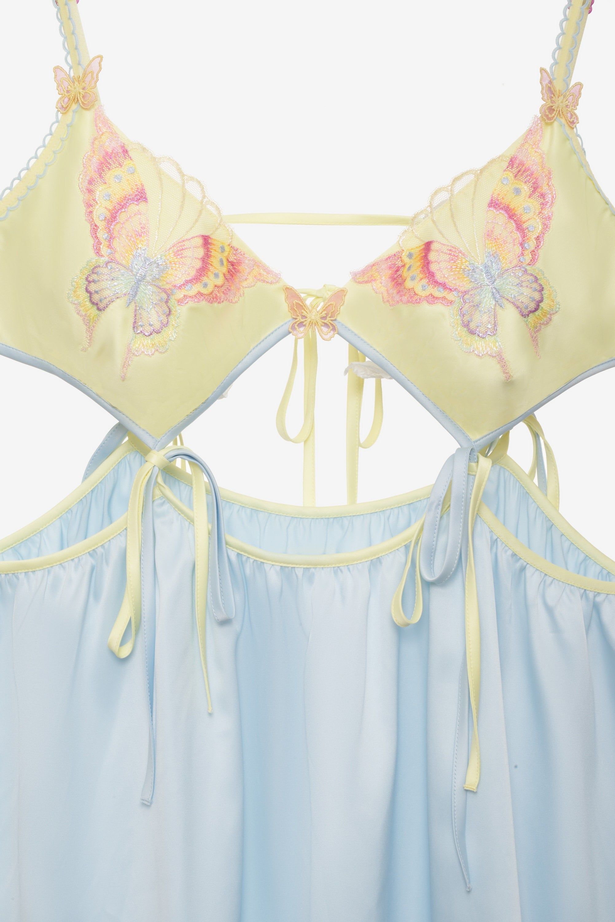 pastel papillon slip dress Pastel Papillon Slip Dress