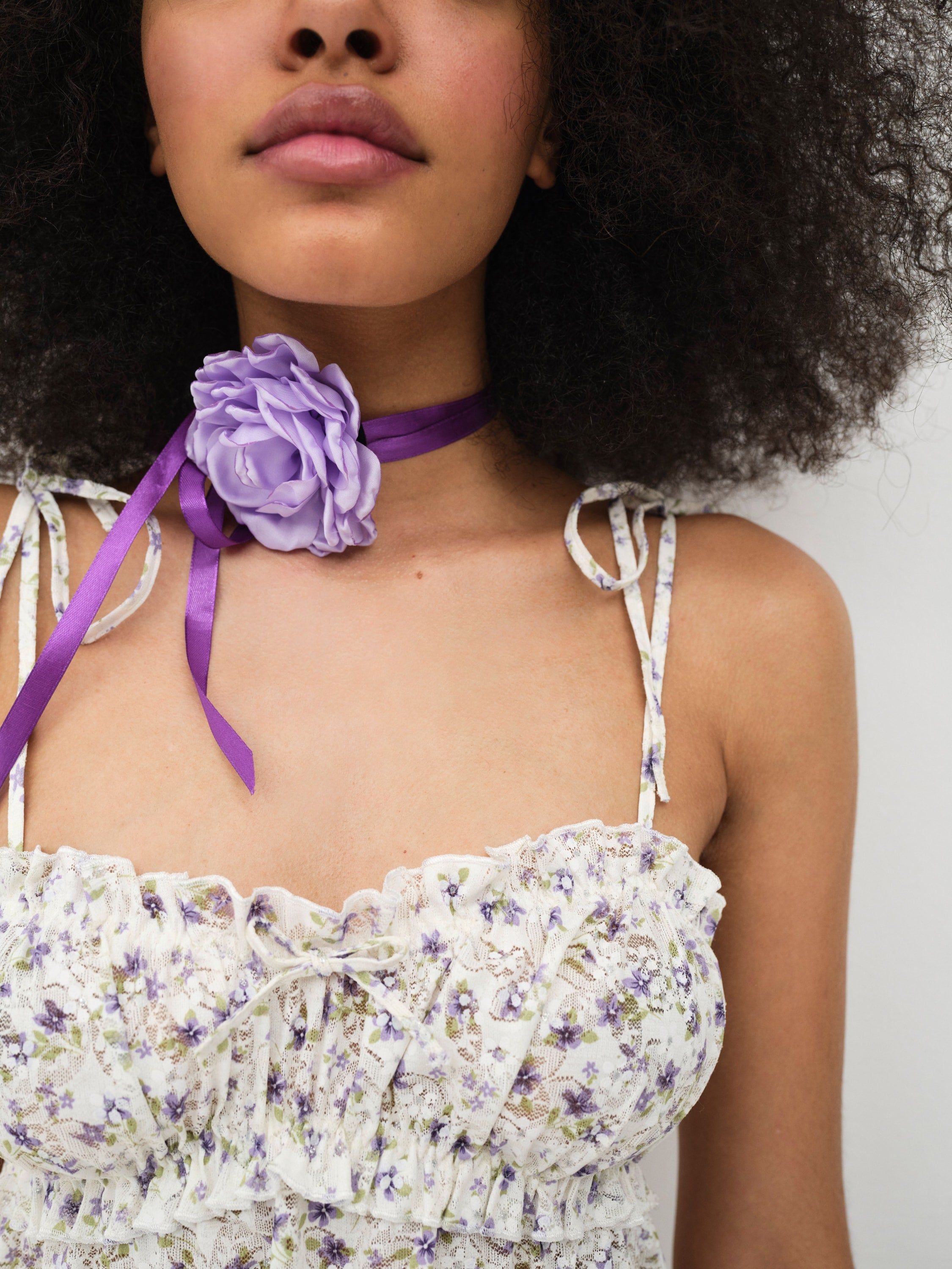Lavender Fields Slip Dress sold by For Love And Lemons product image thumbnail 5